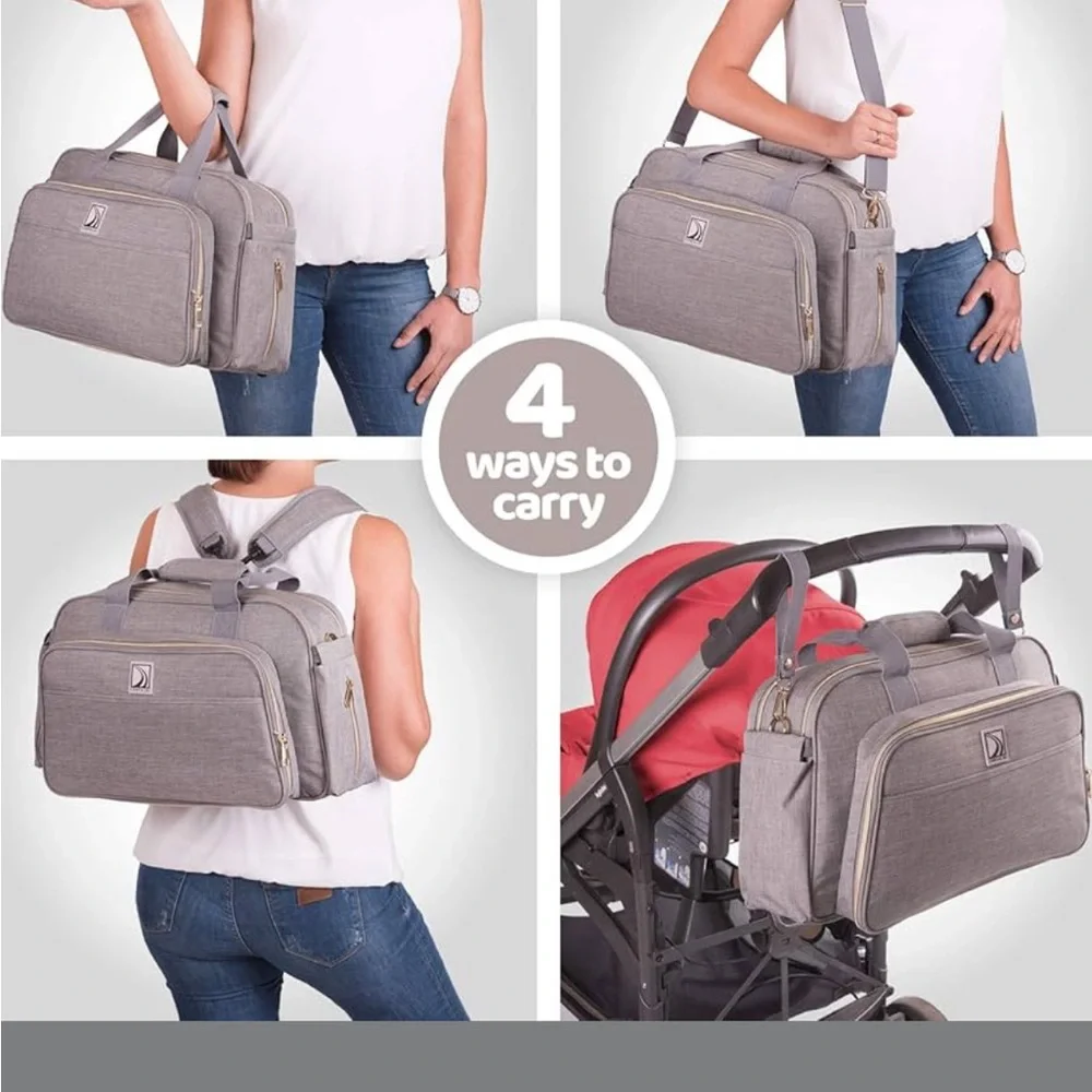 CONFACHI 4-1 diaper Bag Gray
